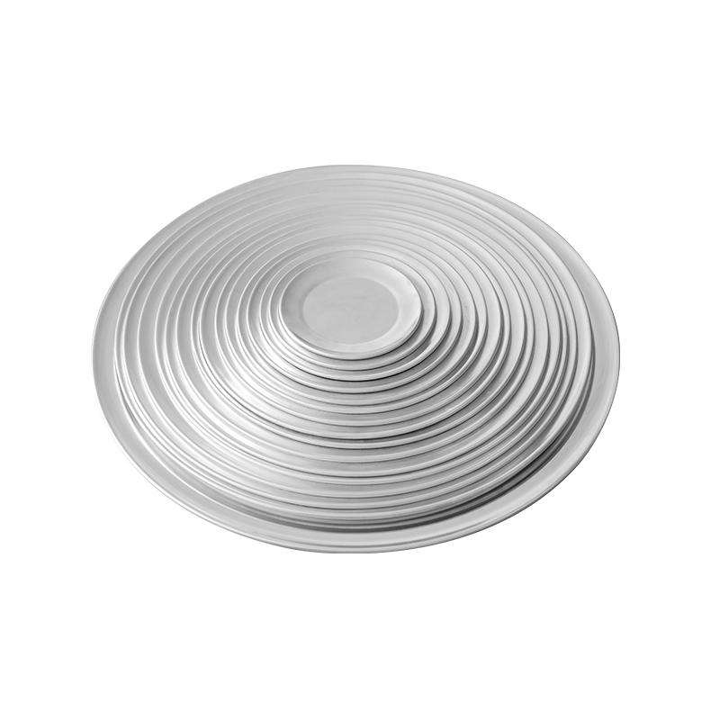 10-tommer 18-gauge bage aluminium bred kantpizza pan